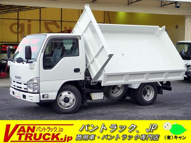 エルフトラック 強化　三転ダンプ　２トン積　三方開　運転席側アオリ油圧開閉式　新明和製　積載２０００ｋｇ　リアダンプピン　鳥居アングル補強　左電格ミラー　坂道発進補助　ＥＴＣ　６速ＭＴ（1枚目）