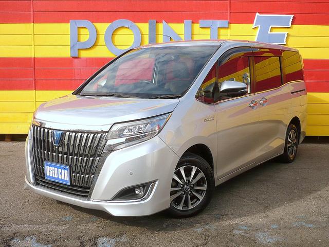 エスクァイア(トヨタ) ハイブリッドＧｉ　プレミアムパッケージ　純正９型ナビ　地ＴＶ　Ｂカメラ　ＣＤ＆ＤＶＤ　Ｂｌｕｅｔｏｏｔｈ　ＥＴＣ　Aftermarket前後ドラレコ　スマキー　フリップダウンモニター　両側自動ドア　ＨレザーＳ　前席Ｓヒーター　クルコン　ＬＥＤライト　衝突軽減 中古車画像