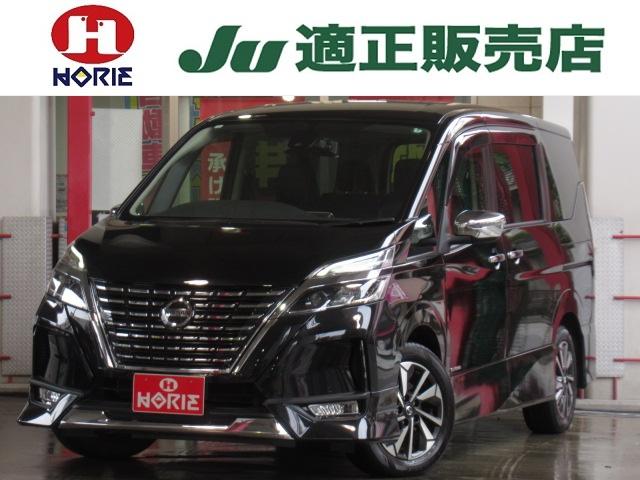 セレナ（日産）ハイウェイスターＧ　寒冷地１オナ純正１０型ナビ地デジＢカメラＰパイロット／Ｅブレ／ＬＤＰ／ＢＳＩ／ＲＣＴＡ／誤発進制御／追従クルーズ両側電動ドアＯＰエアロ純正１６ＡＷ 中古車画像