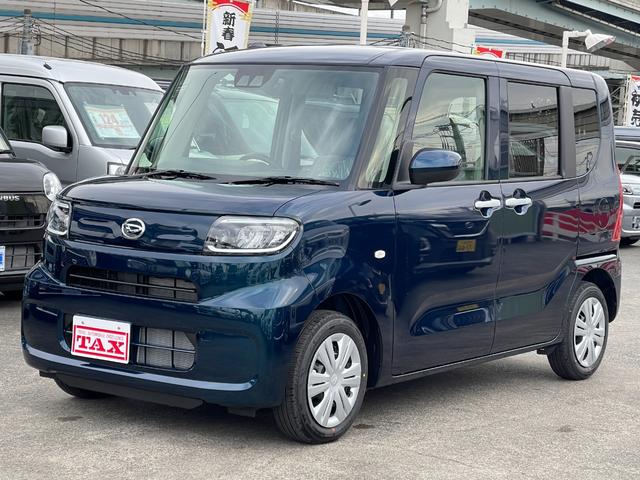 タント Ｌ　届出済み未使用車　電動格納ドアミラー　フルフラット　エアバック　リモコンキー　車線逸脱防止　禁煙　ＬＥＤライト　パーキングセンサー　横滑り防止機能　オートエアコン　ＰＳ　パワーウィンドウ　オートライト（1枚目）