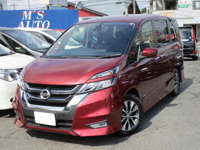 日産 セレナ ハイウェイスター　ナビＴＶブルートゥース接続アラウンドビューモニター　両側パワースライドドア　ＥＴＣ　エマージェンシーブレーキ　車線逸脱警報　クルコン　ドラレコ　アイドリングストップ　パーキングアシスト