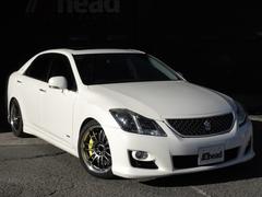 クラウン 3.5アスリート +M スーパーチャージャー ブレンボキャリパー RAYS RE30 車高調 フジツボマフラー装着 中古車画像