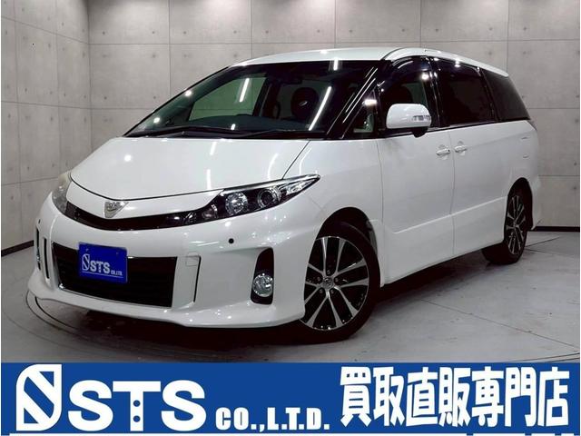 エスティマ(トヨタ) アエラス　レザーパッケージ　ユーザー様直接仕入れ　純正ナビ　フルセグＴＶ　Ｂｌｕｅｔｏｏｔｈ　バックカメラ　フリップダウンモニター　両側パワスラ　ＨＩＤヘッドライト　純正１８アルミ　革シート　シートヒーター　スマートキー　ＥＴＣ 中古車画像