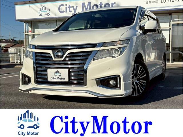 エルグランド(日産) ２５０ハイウェイスター　両側電動スライドドア　ハーフレザーシート　ナビ　全周囲モニター　ＴＶ　フリップダウンモニター　ＥＴＣ　純正アルミ　ヘッドライトＨＩＤ　１オーナー　クルーズコントロール　スマートキープッシュスタート 中古車画像