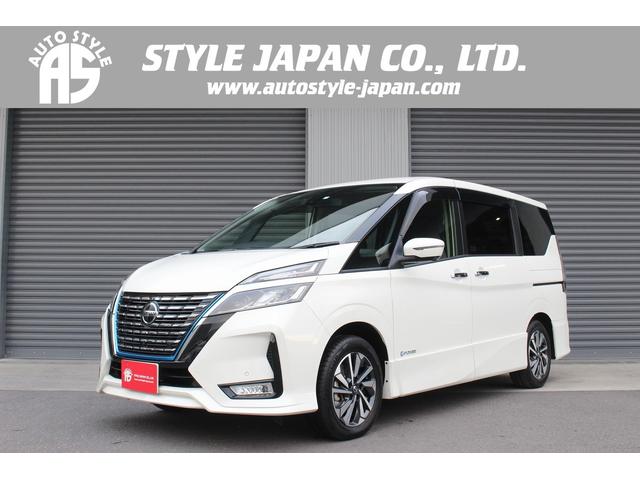 日産 セレナ ｅ－パワー　ハイウェイスターＶ　後期型　純正１０型ＳＤナビ　アラウンドビューモニター　フルセグＴＶ　両側電動スライドドア　エマージェンシーブレーキ　クリアランスソナー　ＬＥＤヘッドライト／フォグ　レーンキープ　Ｂｌｕｅｔｏｏｔｈ接続