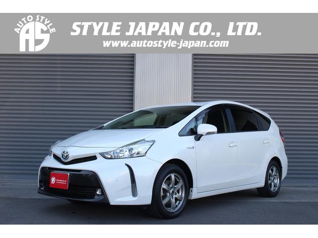 プリウスアルファ(トヨタ) Ｓ　後期　７人乗り　Aftermarketナビ　後席モニター　バックカメラ　フルセグＴＶ　Ｂｌｕｅｔｏｏｔｈ　ＥＴＣ　スマートキー　ステアリングスイッチ　Aftermarket１６インチアルミ　ＬＥＤフォグ　オートライト 中古車画像