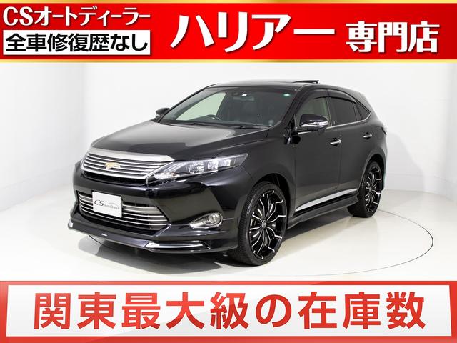 ハリアーハイブリッド トヨタ プレミアム モデリスタエアロ ４ｗｄ サンルーフ ｊｂｌサウンド ｈｋｓ車高調パワーバックドア クルーズコントロール フルセグ バックカメラ ｅｔｃ ｌｅｄヘッドライト ａｔハイビーム １８ａｗローダウン 埼玉県