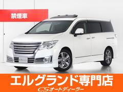 日産　エルグランド　ライダー　黒本革シート　（禁煙車）（黒本革シート）（ＢＯＳＥサウンド）（ツインサンルーフ）ワンオーナー　４ＷＤ