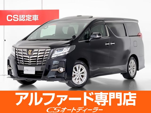 トヨタ アルファード ２．５Ｓ　Ａパッケージ　タイプブラック　（ワンオーナー車）（特別仕様車）（サンルーフ）（専用黒ハーフレザーシート）純正９型ナビ／後席モニター／両側自動ドア／パワーバックドア／前車追従レーダークルーズ／衝突被害軽減ブレーキ／ＡＣ１００Ｖ電源／