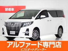 トヨタ　アルファード　３．５ＳＡ　Ｃパッケージ　（禁煙車）（４ＷＤ）（整備記録簿８枚）（アルパインＢＩＧ−Ｘ１１型ナビ）（後席モニター）（新品タイヤ４本）エグゼクティブシート　両側電動スライドドア