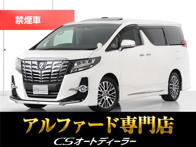 トヨタ アルファード ２．５Ｓ　Ｃパッケージ　（禁煙車）（モデリスタフルエアロ）（サンルーフ）（黒本革）エグゼクティブシート　アルパインＢＩＧ−Ｘ１１型ナビ