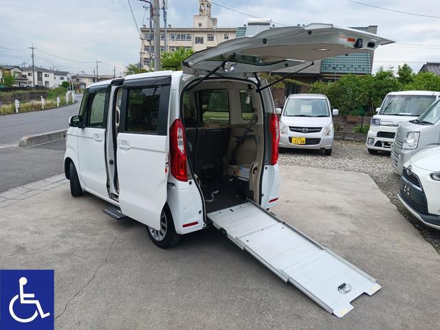 Ｎ－ＢＯＸ 　福祉車両　スローパー　電動ウインチ　後部座席付　左オートステップ　プッシュスタート　スマートキー　前後ソナー　ＬＥＤヘッドライト（1枚目）