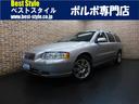 ボルボ Ｖ７０ クラシック　黒革　サンルーフ　純正ＨＤＤナビ　Ｅ...