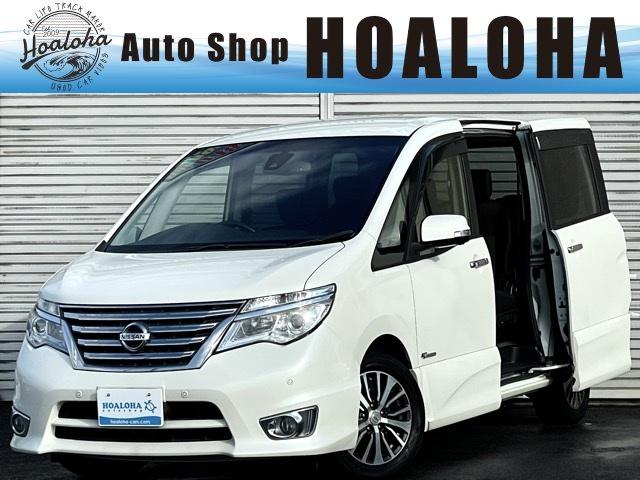 後期♪社外ナビ♪地デジ♪Ｂｌｕｅｔｏｏｔｈ♪ＥＴＣ♪ フリップダウンモニター♪両側パワースライドドア♪衝突軽減ブレーキ♪ＡＷ♪