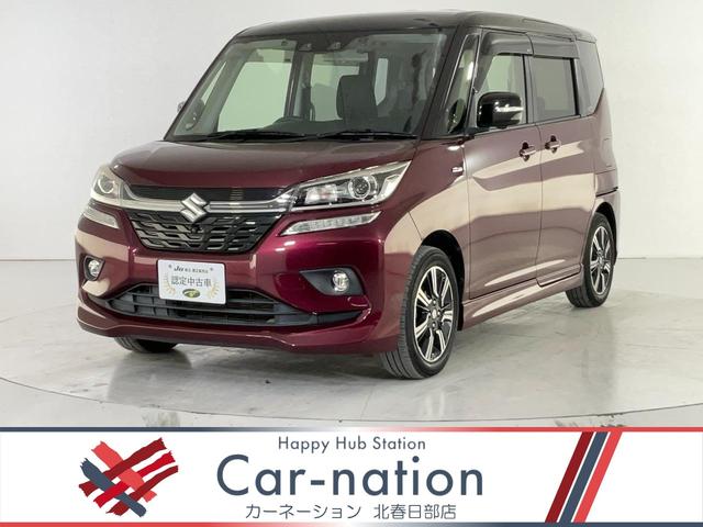 ソリオバンディット(スズキ) ハイブリッドＭＶ　純正８インチナビ／全周囲カメラ／セーフティＳ／衝突軽減／誤発進抑制／両側電動スライド／ＥＴＣ／ＣＤ／ＤＶＤ／Ｂｌｕｅｔｏｏｔｈ／ＵＳＢ／Ｒソナー／レーダークルーズ／シートヒーター／１オーナー 中古車画像