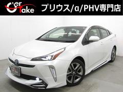 プリウス Sツーリングセレクション 後期型 黒革シート フルエアロ 17インチAW 9インチナビ 360パノラミックビューモニター ドラレコ AC電源 シートヒーター ロードサインアシスト 先行車発進通知 セーフティセンスPKG 中古車画像