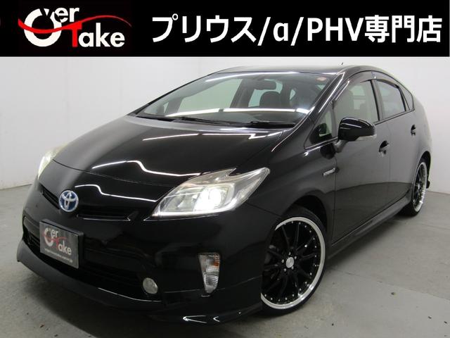 後期型・黒半革・フルエアロ・１９ＡＷ・ナビ・Ｂカメラ ・プリウス専門店・エアロ・足回り等、色替車、各ドレスアップ承ります！