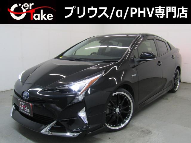 黒革・セーフティセンス・フルエアロ１９ＡＷ・９型ナビ ・プリウス専門店・エアロ・足回り等、色替車、各ドレスアップ承ります！
