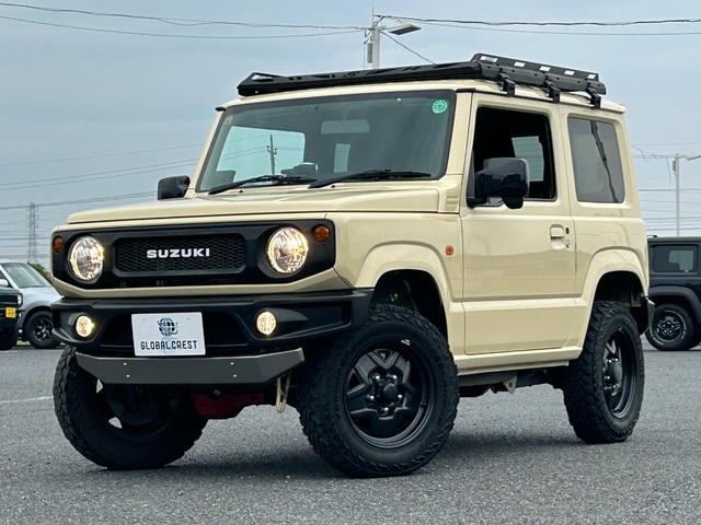 ＸＬ　修復歴無　直前直左対策モニター　ＴＥＩＮ足廻リフトアップ　Ｋ３前後バンパー・スキッドプレート　Ｋ３マフラー　ＳＰＩＥＬＥＲ前後デフガード・ルーフカーゴ・リアラダー　シートヒーター　ビルドインＥＴＣ