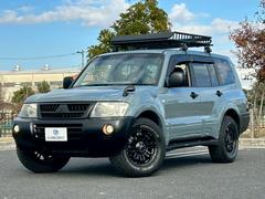 パジェロ アクティブフィールドエディション 修復歴無 4WD 7人乗 ブルーグレー全塗装 TUFREQベースキャリア・ルーフラック LEXXEL17AW 純正ナビ・Bカメラ フリップダウンモニター 黒革シート・シートヒーター ETC キーレス 中古車画像