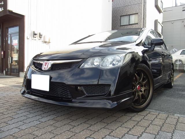 タイプR VTEC 後期型 2オーナー JAAI査定士検査済 マフラー 純正フルエアロ 純正サス・タイヤ交換済み 18インチAW HID 純正ナビ/TV/Bカメラ プッシュスタート キーレス プライバシーガラス ETC 下取り車 遠距離保証付 現状販売パック有(1枚目)