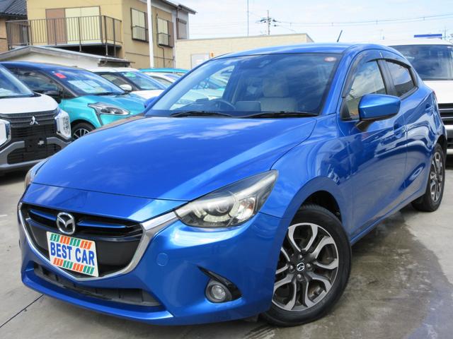 デミオ(マツダ) XDツーリング ディーゼルターボ 禁煙車 マツコネナビ フルセグTV バックカメラ Bluetoothオーディオ ETC ヘッドアップディスプレイ スマートキー2本 LEDライト フォグランプ ドアバイザー 純正AW 中古車画像