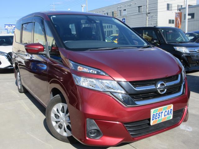 セレナ(日産) Ｓ　禁煙車　フルセグ純正ナビＴＶ　バックカメラ　Ｂｌｕｅｔｏｏｔｈオーディオ　ビルトインＥＴＣ　パワースライドドア　シートバックテーブル　後席ロールサンシェード　ＬＥＤライト　スマートキー二個　新車保証書 中古車画像