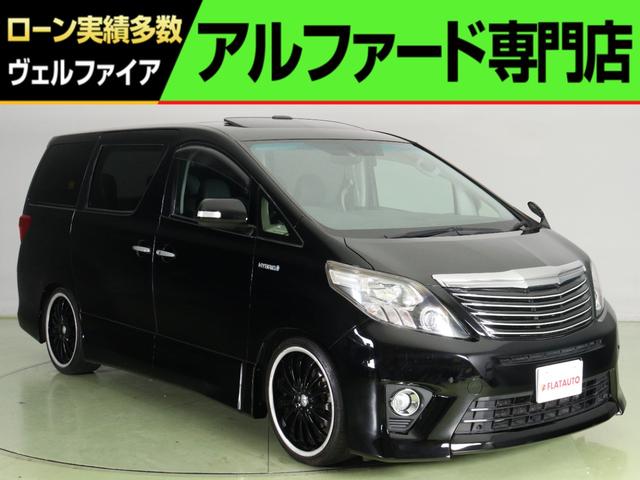 トヨタ アルファードハイブリッド ＳＲ　Ｃパッケージ　（４ＷＤ）（黒本革）（サンルーフ）（パノラミックスーパーライブサウンド）（８インチＨＤＤナビ）電動シート　シートヒーター　電動リアゲート　クルコン　Ｂｌｕｅｔｏｏｔｈ