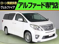 トヨタ　アルファード　３５０Ｓ　Ｃパッケージ　（４ＷＤ）（黒本革電動シート）（ＬＫＡ）（衝突軽減）（追従クルコン）（カールソン１９インチアルミ）（プレミアムサウンド）純正８インチＨＤＤナビ　ＴＲＤエアロ＆マフラー