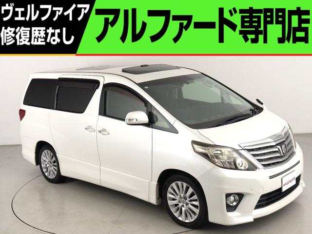アルファード（トヨタ）２４０Ｓ　Ｃパッケージ　（禁煙車）（ツインサンルーフ）（１１インチ後席モニター）（社外ナビ）（電動シート）シートメモリー　パワーバックドア　両側電動スライド　ＥＴＣ　クルコン　バックカメラ　クリアランスソナー　オットマン 中古車画像
