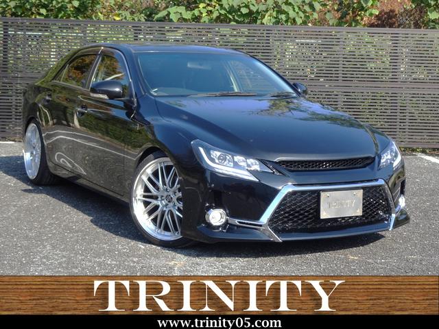 マークＸ(トヨタ) ２５０Ｇ　リラックスセレクション・ブラックリミテッド　新品Ｇ’ｓ仕様フロントエアロバンパー／新品ファイバースモール＆シーケンシャルウィンカー仕様ヘッド＆テールライト／新品２０インチホイール＆タイヤ／ローダウン／バックカメラ／Ｂｌｕｅｔｏｏｔｈオーディオ 中古車画像