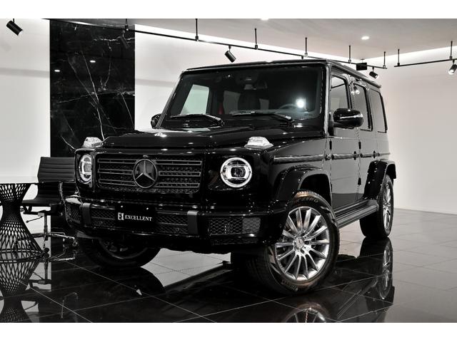 メルセデス ベンツ ｇクラスｇ４００ｄ ａｍｇライン ラグジュアリーｐ アダプティブダンピング 各ブラックラッピング フロントグリル サイドステップ 背面タイヤカバー サイドモール デジタルインナーミラー 黒革赤ステッチ ｓｒ ブルメスタ 左ｈ 新車保証の中古車