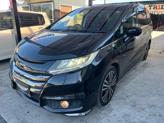 オデッセイ(ホンダ) アブソルート・ＥＸ　無限Ｆグリル　ワンオーナ　純正８インチナビ　フルセグ地デジ　バックモニター　電動シ−ト　アダプティブクルーズコントロール　整備記録簿　ＷＡＣ　スマ−トキ−　セキュリティーアラーム　ＤＶＤ再生 中古車画像