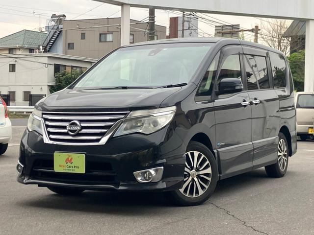 日産 セレナ ハイウェイスター　Ｖセレクション＋セーフティ　ＳＨＶ　ワンオーナー　両側電動スライドドア　バックカメラ　クルーズコントロール　純正ナビ　フルセグテレビ　Ｂｌｕｅｔｏｏｔｈ　ＥＴＣ車載器　後席モニター