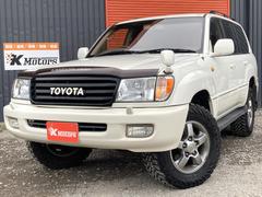 ランドクルーザー100 VXリミテッド Gセレクション 4WD ETC バックカメラ オートクルーズコントロール サンルーフ ナビ TV アルミホイール キーレスエントリー シートヒーター AT 盗難防止システム 衝突安全ボディ CD USB 中古車画像