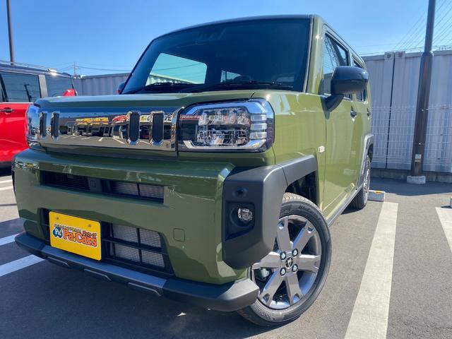 Ｇ　ダーククロムベンチャー　届出済未使用車　衝突軽減ブレーキ　前後パーキングセンサー　バックカメラ　電子パーキングブレーキ　オートブレーキホールド　ＬＥＤヘッドライト　フォグランプ　スマートキー　ガラスルーフ　シートリフター
