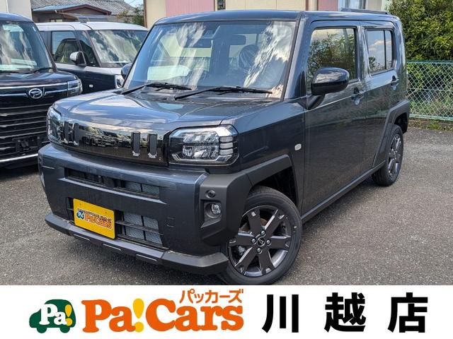 タフト Ｇターボ　ダーククロムベンチャー　スカイルーフ　車線逸脱警告　コーナセンサ　Ｓヒーター　アイドリングストップ機能　オートクルーズ　ＬＥＤライト　サイドエアバック　安全ボディ　キーフリーシステム　セキュリティ　パワーウインドウ　ＡＢＳ（1枚目）
