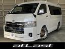ガレナシート装備!ハイエースW入庫いたしました! 黒革調シートカバー ミラーリング トヨタセーフティセンス フォグランプ