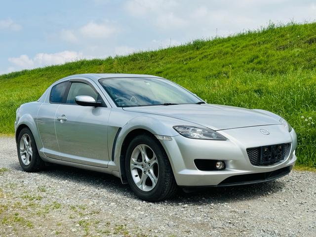 マツダ ＲＸ－８ タイプＥ　ＨＤＤナビ　エアバック　イモビ　キ－レス　皮シート　ＡＡＣ　禁煙車　電動シート　クルコン　寒冷地仕様　横滑り防止装置　助手席エアバッグ　ＡＢＳ　衝突安全ボディ　電格ミラー　ドラレコ　パワーステアリング