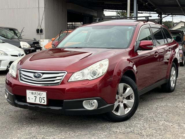 レガシィアウトバック ２．５ｉ　Ｌパッケージ　４ＷＤ　ドライブレコーダー　ＥＴＣ　バックカメラ　サンルーフ　ナビ　ＴＶ　オートライト　ＨＩＤ　アルミホイール　スマートキー　電動格納ミラー　ＣＶＴ　盗難防止システム　衝突安全ボディ（1枚目）