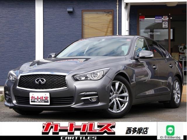 日産 スカイライン ３５０ＧＴ　ハイブリッド　自社ローン対応車　バックカメラ　ＥＴＣ　ＴＶ　Ｂｌｕｅｔｏｏｔｈ　クルーズコントロール　盗難防止システム　クルコン　Ｂカメラ　ＬＥＤヘッドランプ　パワーシート　ナビ　キーフリー　ＡＣ　ＥＴＣ付　ＰＳ