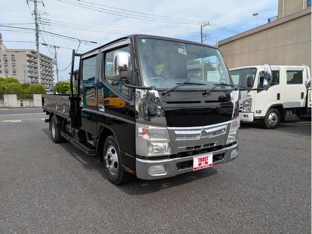 Ｗキャブロング全低床　３．０／１．９５ｔ／積載量１，９５０ｋｇ／ディーゼルターボ／ＡＴ／左側電動格納ミラー／フルフラットロー／Ｗキャブ／リアヒーター／ＥＴＣ／リアヒータ／全塗装済／整備点検付／点検記録簿付／保証有／