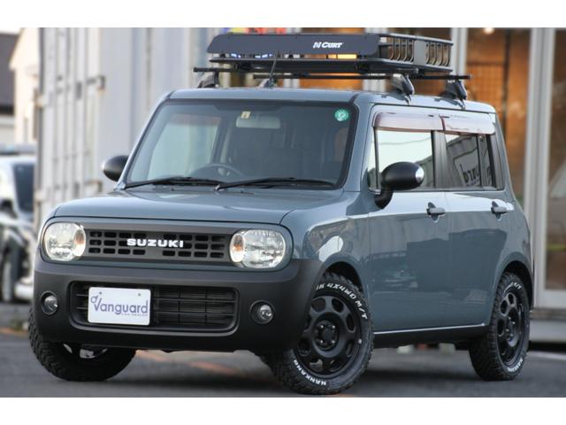 ラパンカスタム　クロスオーバー　アースカラー 黒てっちん　マッドタイヤ　ホワイトレター　ＣＵＲＴ　ＦＴ９　軽カスタム