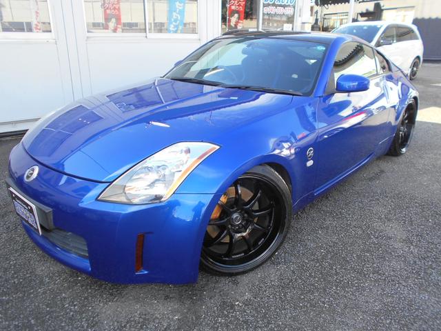 フェアレディＺ(日産) バージョンＳ　テインDampers　ＨＫＳ検対マフラー　ワーク１９インチアルミ　スパルコセミバケ　カロッツエリアナビフルセグＴＶＢカメラ　ＥＴＣ　キーレス　キセノン　記録簿 中古車画像