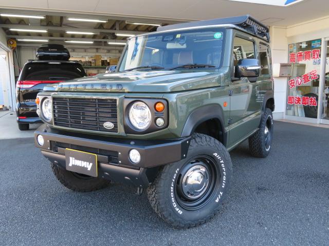 スズキ ジムニーｘｃ ｘｃ ダムドリトルｄ ａｔ車 リフトアップ 社外アルミ ルーフラック リアラダー 社外ナビ バックカメラ ｅｔｃ 車検令和４年２月までの中古車 19 平成31 年式 走行1 4万キロ 車体色グリーン 埼玉県入間市扇町屋１２５３ ６ ジムニースタジオ入間店