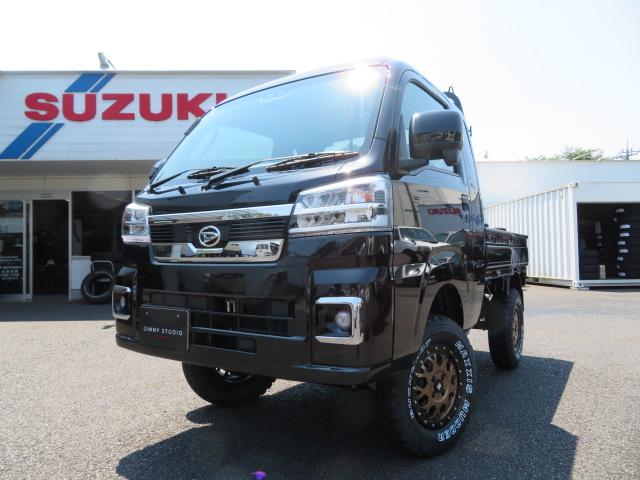 ジャンボエクストラ　４ＷＤ　４インチアップ　スマアシ　衝突回避　衝突警報　スマートインナーミラー　バックソナー　ＬＥＤヘッド　ＬＥＤフォグ　スマートキー　バックショツト１９５Ｒ１４　ＸＴＲＥＭＥ－Ｊ　ＣＶＴ車