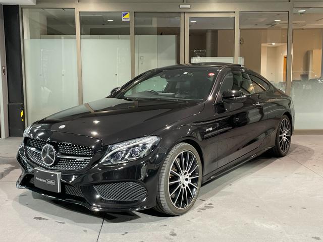 メルセデスＡＭＧ Ｃクラス Ｃ４３　４マチッククーペ　ユーザ様お下取り車　衝突軽減ブレーキ　障害物センサー　本革シート　パノラミックスライディングルーフ　電動テールゲート　ブルメスターサウンドシステム　メモリー付きパワーシート