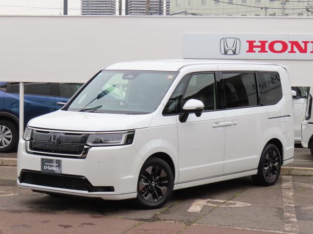 ホンダ ステップワゴン ｅ：ＨＥＶスパーダ　当社デモアップカー　純正インターナビ【ＬＸＭ−２４７ＶＦＬｉ】　フルセグ
