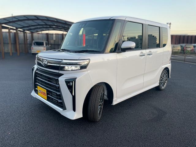 タント カスタムＲＳ　届出済未使用車　禁煙車　衝突被害軽減ブレーキ　オートハイビーム　オートエアコン　ＬＥＤランプ　スマキー　ターボエンジン　ベンチシート　ブレーキサポート（1枚目）