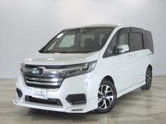 ステップワゴンスパーダ スパーダホンダセンシング 禁煙 ワンオーナー 9インチ天井モニター ナビ リアカメラ 無限製前グリル・前スポイラー 両側電動スライドドア Bluetooth接続 CD DVD フルセグTV ミュージックラック ETC 盗難防止 中古車画像
